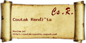 Csutak Renáta névjegykártya