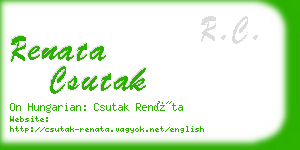 renata csutak business card